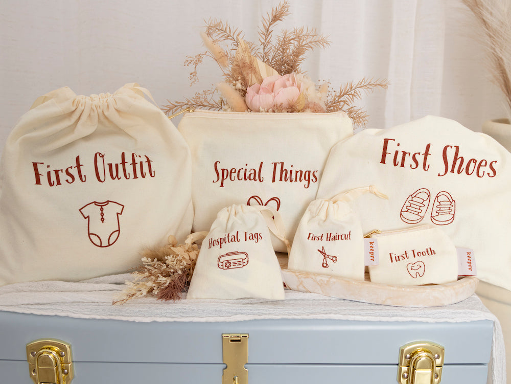 Baby Keepsake Bag Set