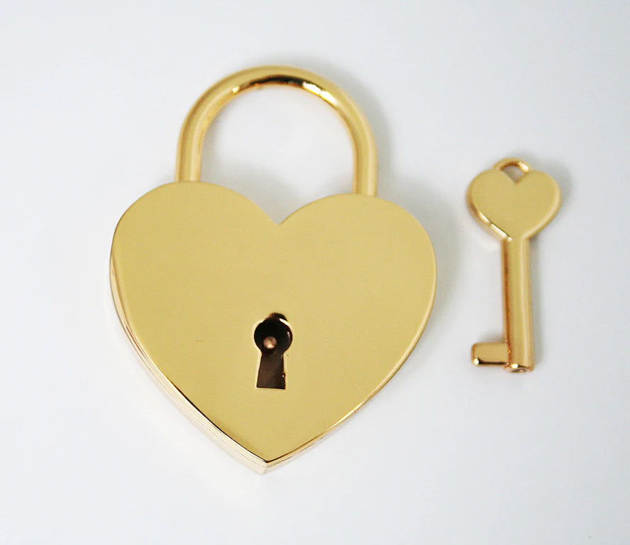 Heart Padlock & Key