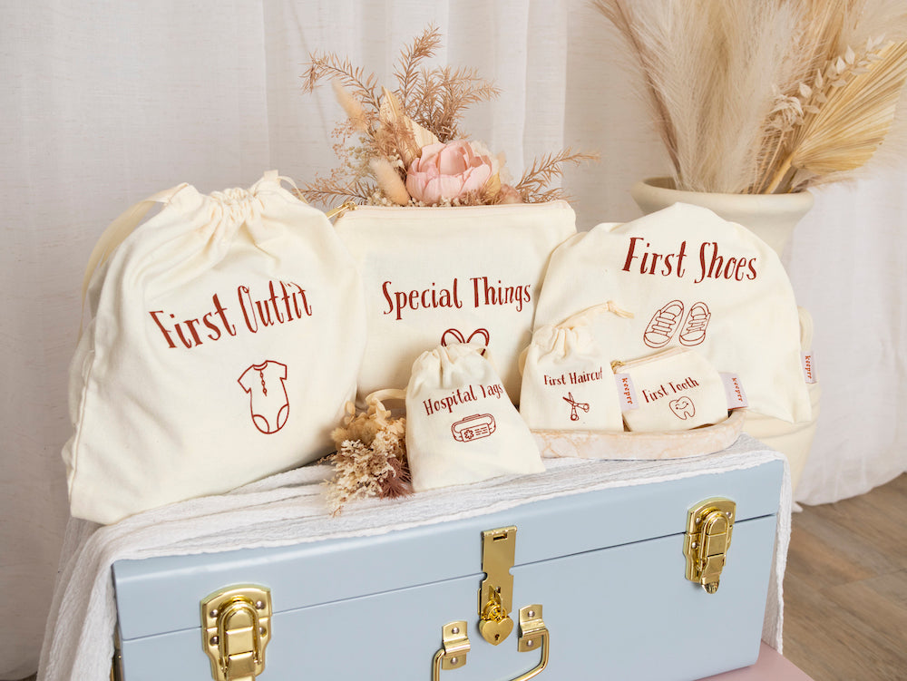 Baby Keepsake Bag Set