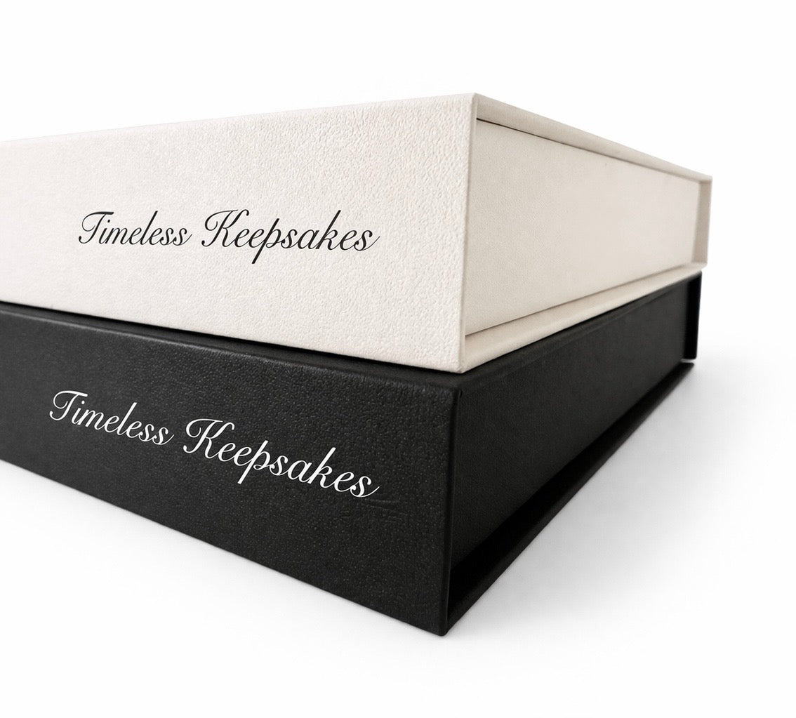 Black and white box with &